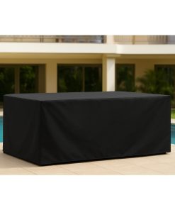 Bolero Rectangular Outdoor Chair and Table Cover Black 3100x1500mm (HW963)