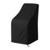 Bolero Side Chair Outdoor Cover Black Fits 8 Chairs 700x700mm (HW964)