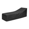 Bolero Sun Lounger Cover Black 2100x700mm (HW966)