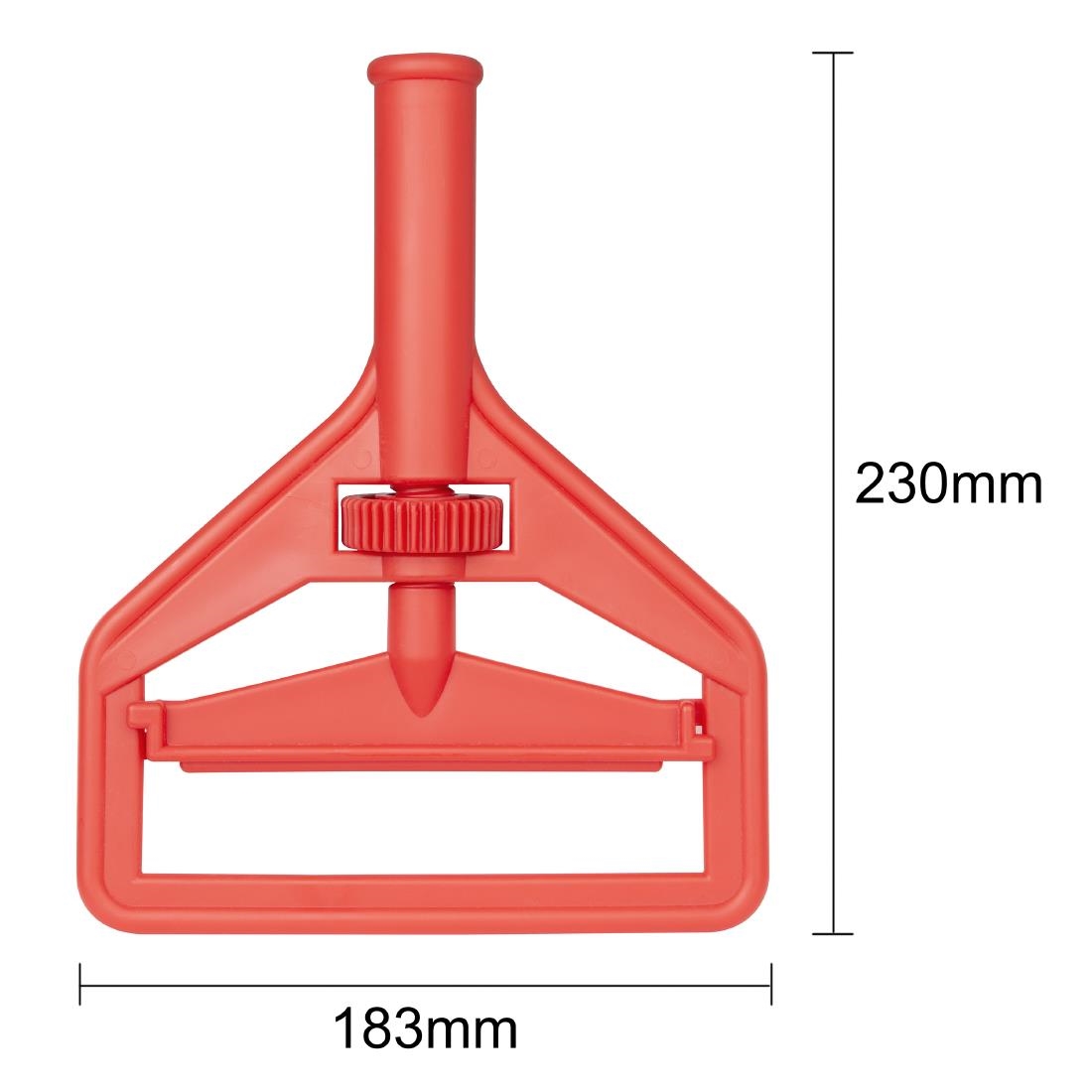 Jantex Connect Wide Kentucky Mop Head Clip Red (JB530)