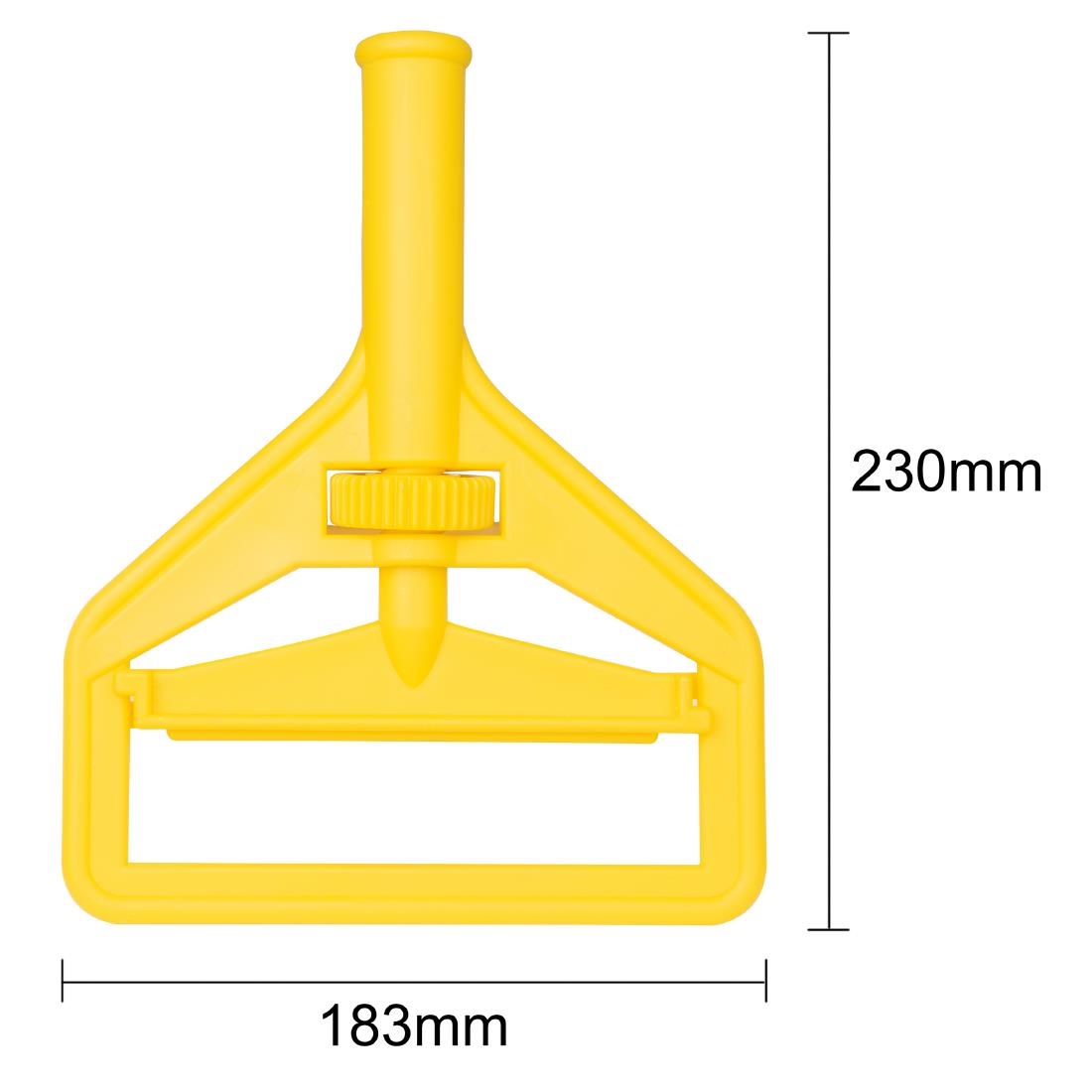 Jantex Connect Wide Kentucky Mop Head Clip Yellow (JB532)
