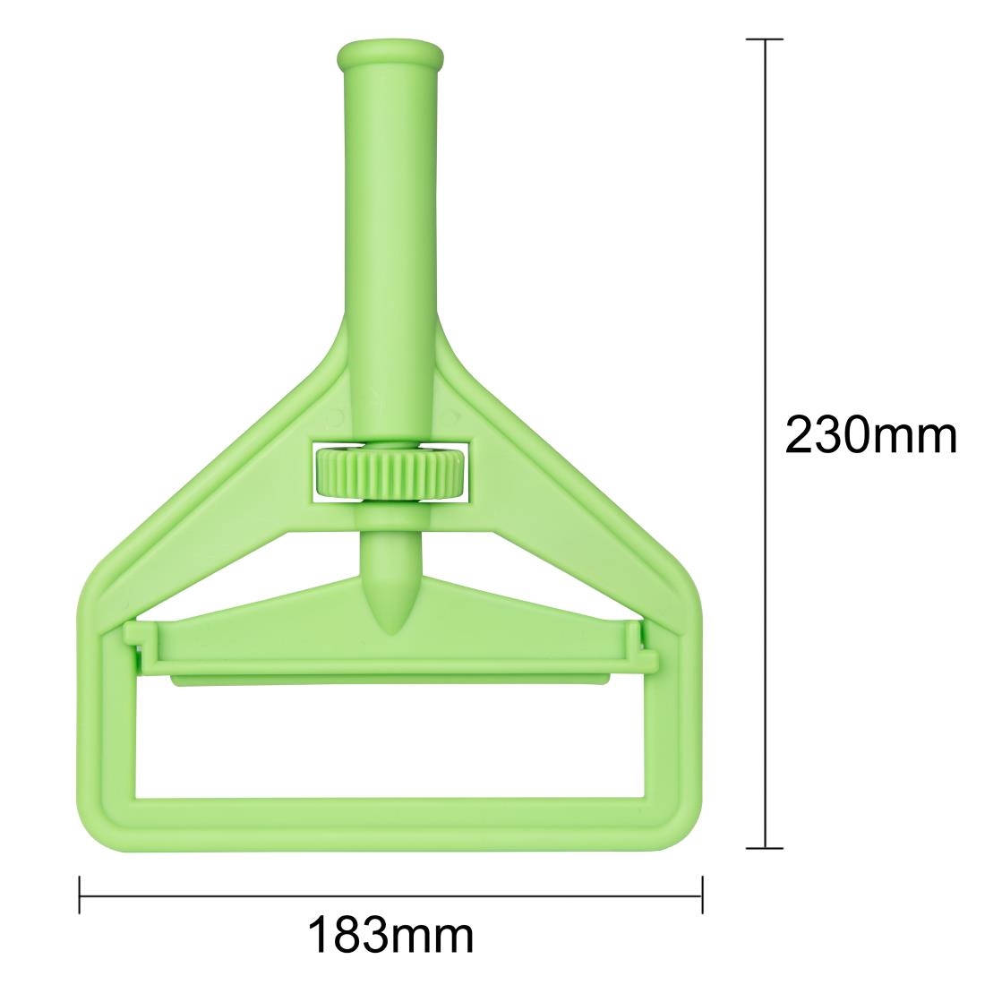 Jantex Connect Wide Kentucky Mop Head Clip Green (JB533)