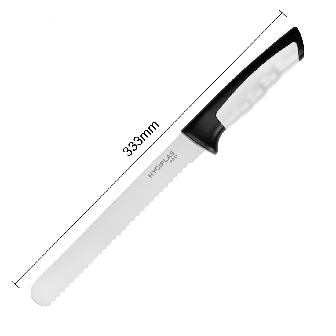 Hygiplas Pro Bread Knife White 20cm (JD216)