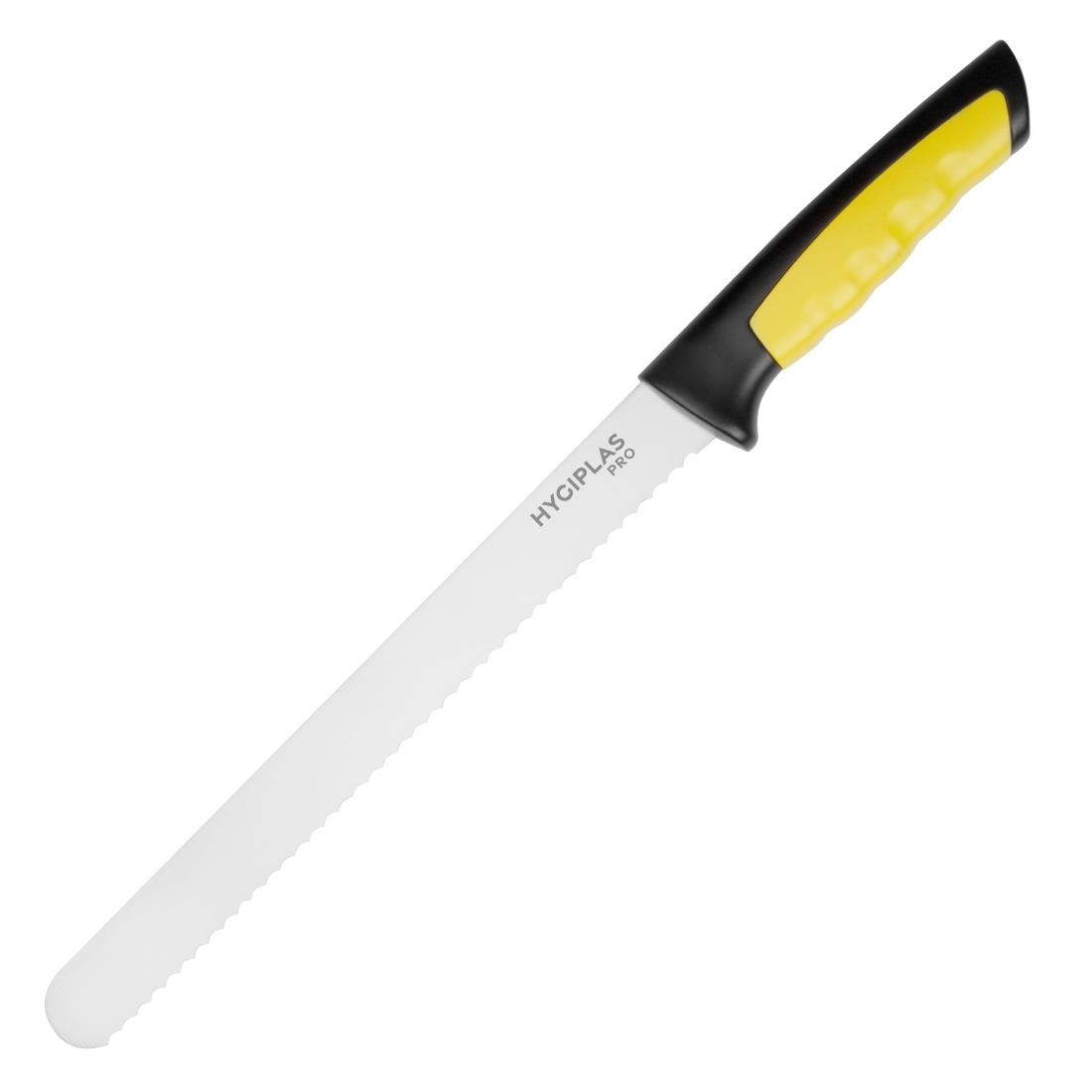 Hygiplas Pro Slicer Serrated Knife Yellow 25cm (JD218)