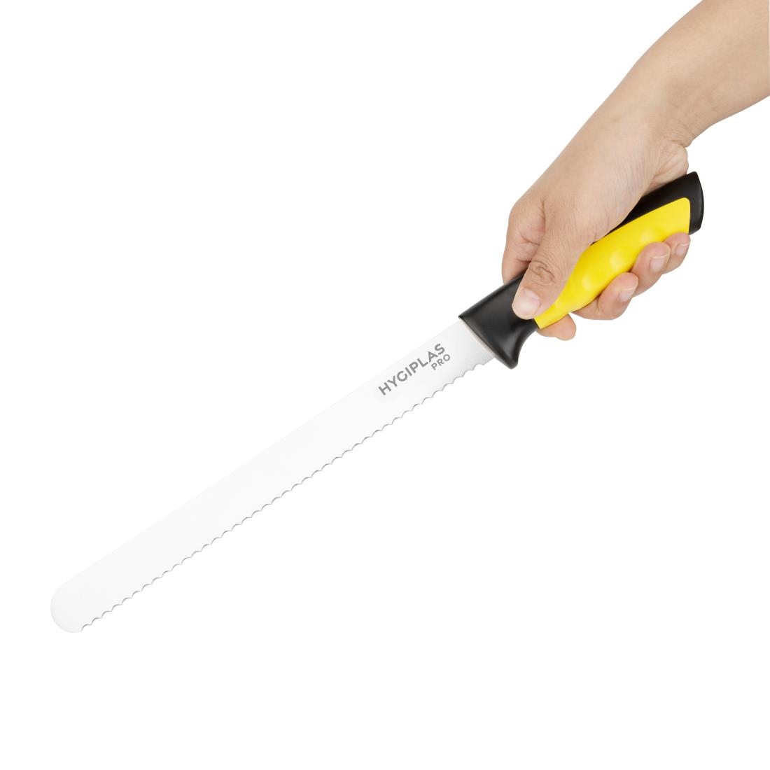 Hygiplas Pro Slicer Serrated Knife Yellow 25cm (JD218)