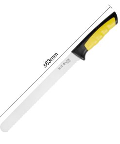 Hygiplas Pro Slicer Serrated Knife Yellow 25cm (JD218)