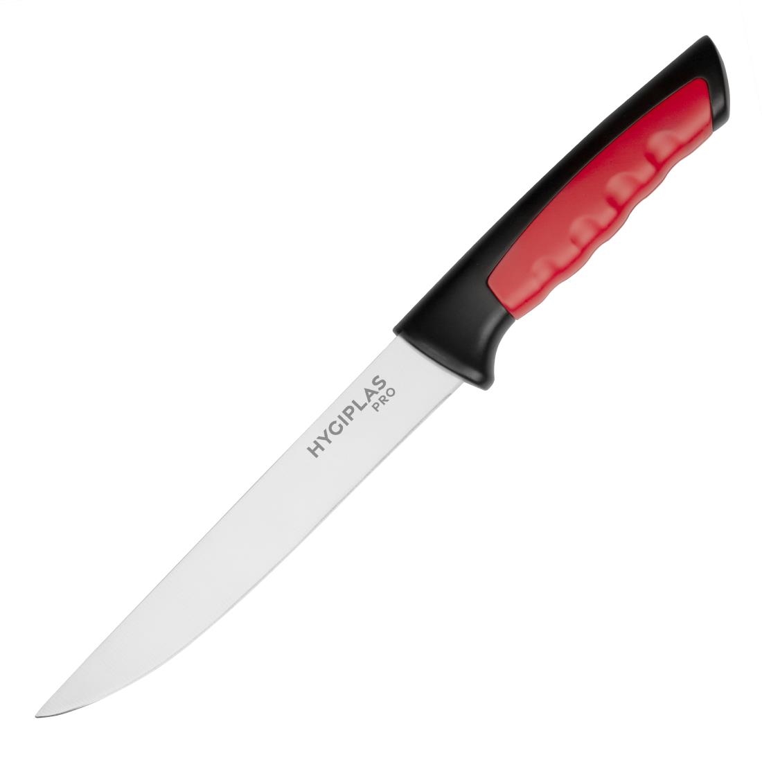 Hygiplas Pro Boning Knife Red 15cm (JD221)