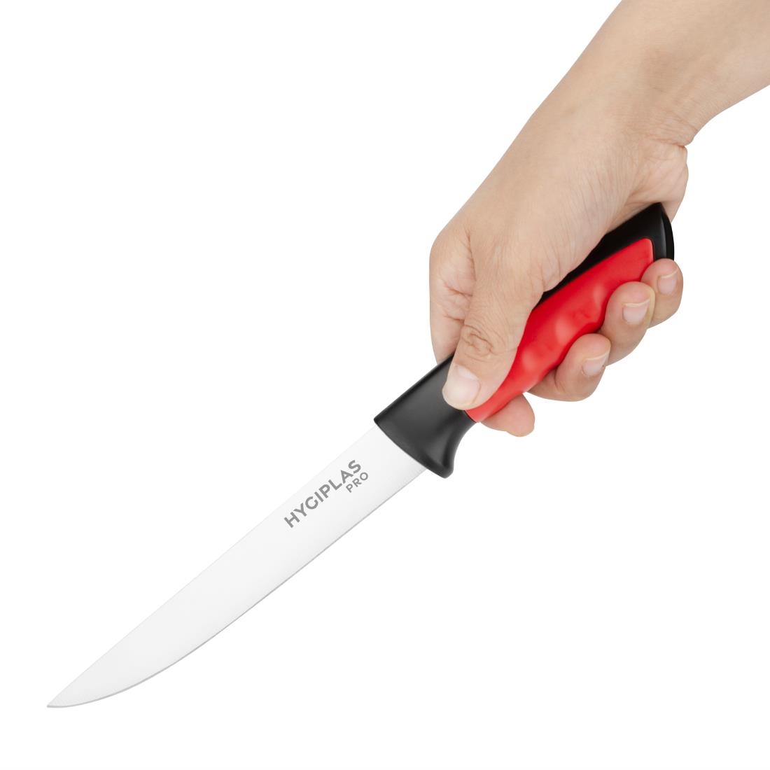 Hygiplas Pro Boning Knife Red 15cm (JD221)