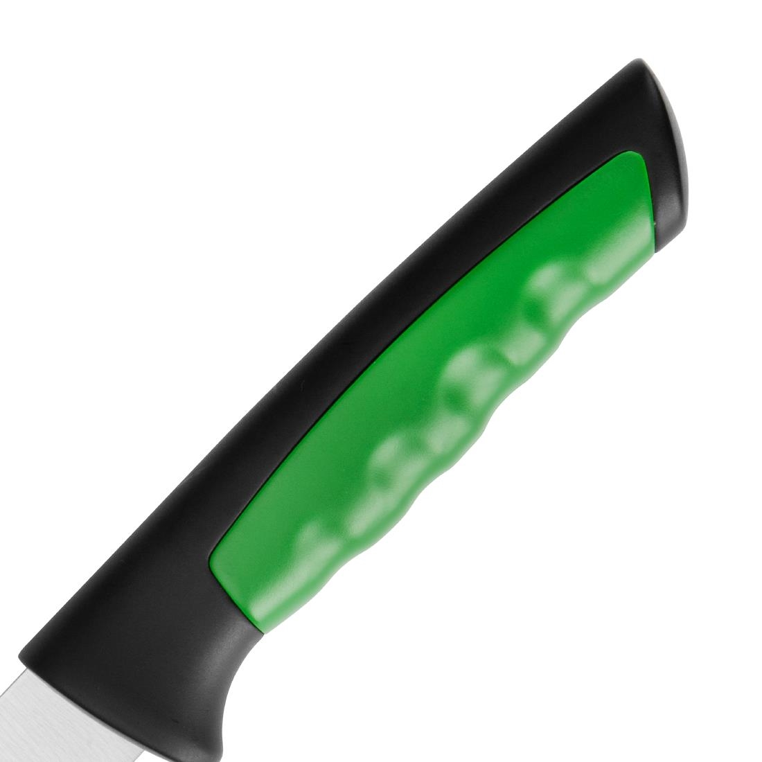 Hygiplas Pro Serrated Tomato Knife Green 10cm (JD222)