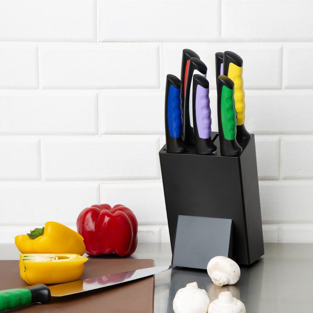 Hygiplas Pro Serrated Tomato Knife Green 10cm (JD222)