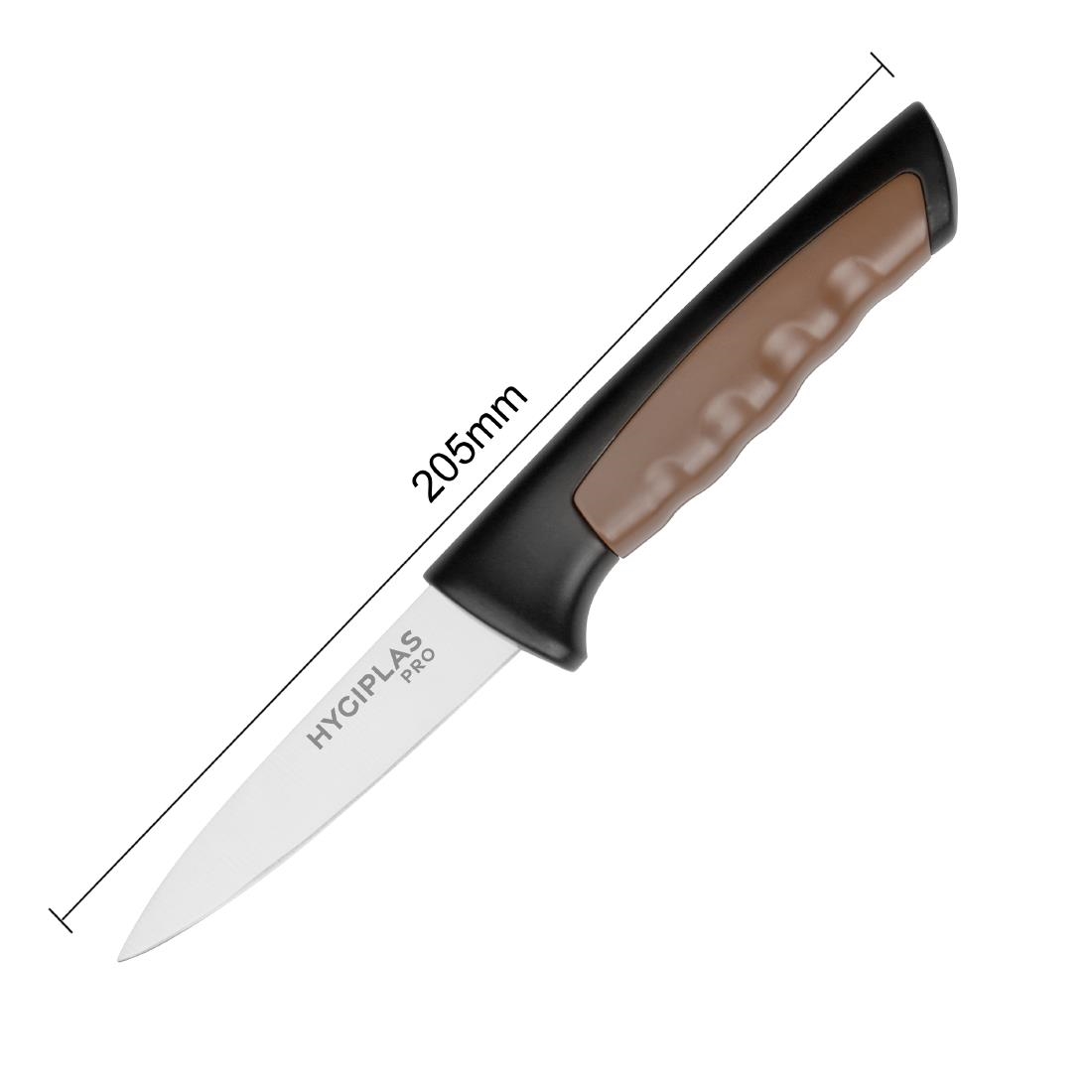 Hygiplas Pro Paring Knife Brown 8.5cm (JD227)