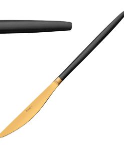 Amefa Soprano Table Knives Black and Gold 12 Pack (JD260)