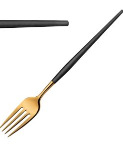 Amefa Soprano Table Forks Black and Gold 12 Pack (JD261)
