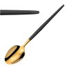 Amefa Soprano Dessert Spoons Black and Gold 12 Pack (JD262)