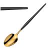 Amefa Soprano Medium Teaspoons Black and Gold 12 Pack (JD263)