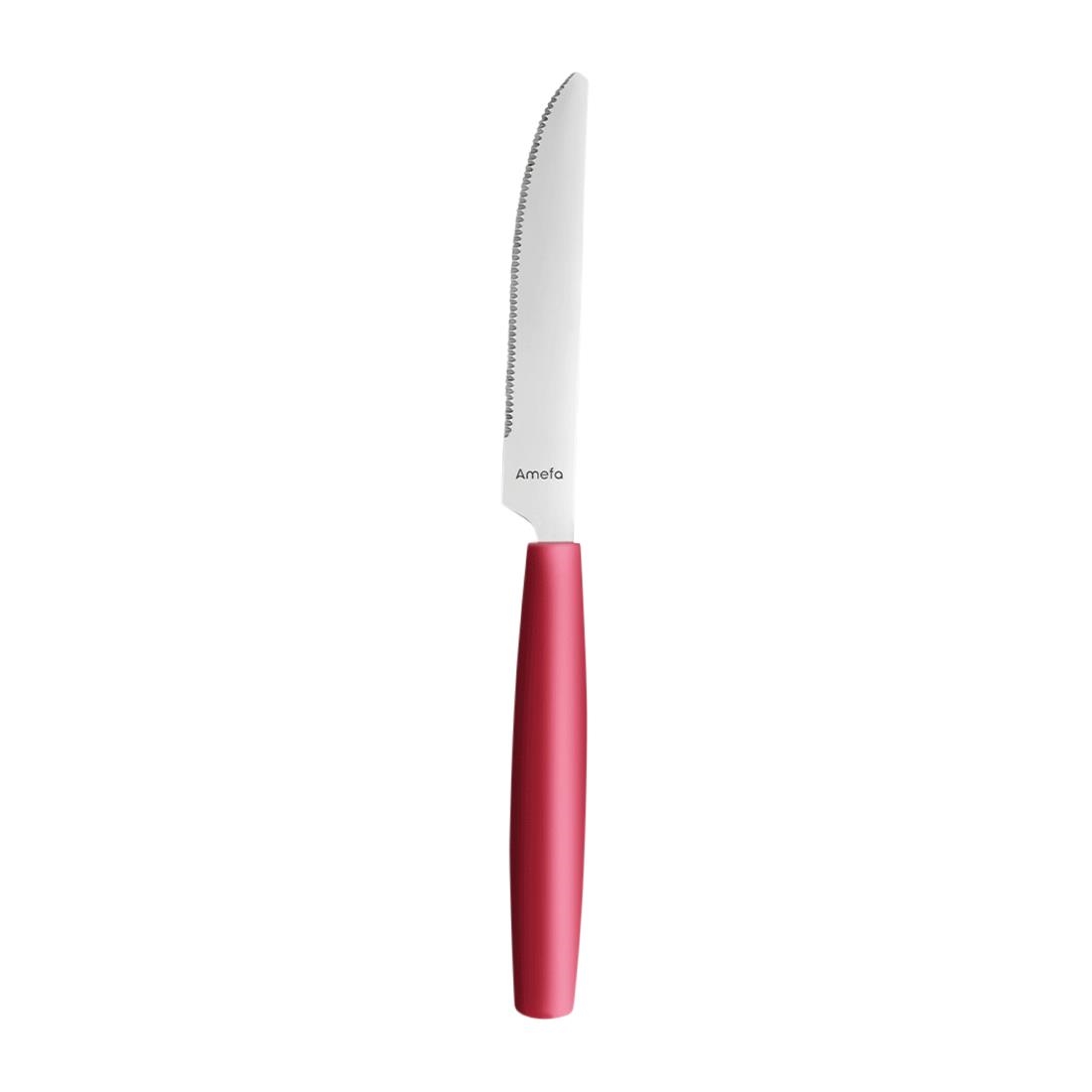 Amefa PIXEL Table Knives Red 12 Pack (JD272)