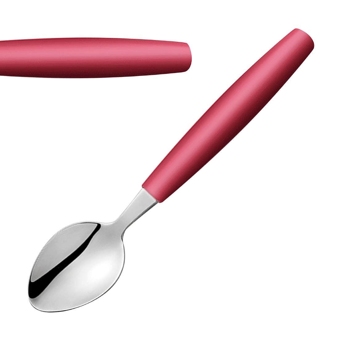 Amefa PIXEL Medium Teaspoons Red 12 Pack (JD278)