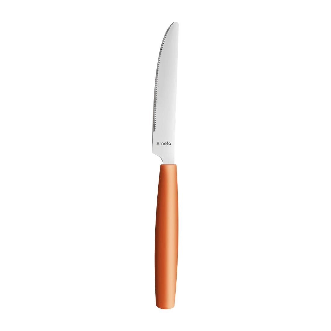 Amefa PIXEL Table Knives Orange 12 Pack (JD280)