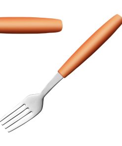 Amefa PIXEL Dessert Forks Orange 12 Pack (JD284)