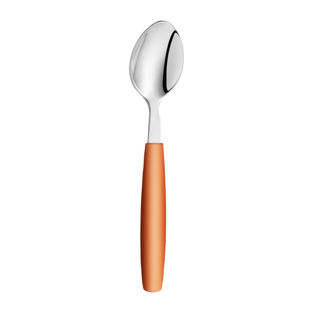 Amefa PIXEL Dessert Spoons Orange 12 Pack (JD285)