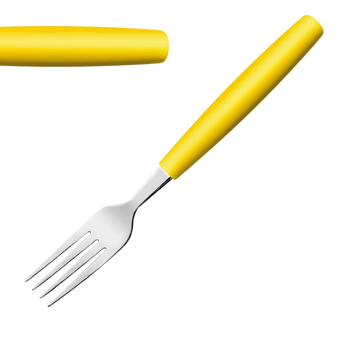 Amefa PIXEL Table Forks Yellow 12 Pack (JD289)