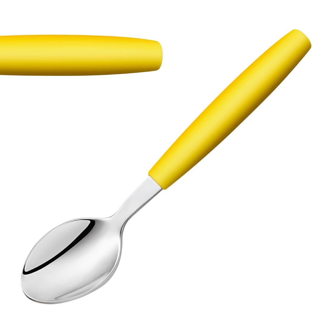 Amefa PIXEL Dessert Spoons Yellow 12 Pack (JD293)