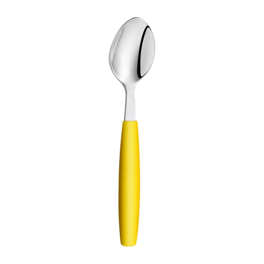 Amefa PIXEL Dessert Spoons Yellow 12 Pack (JD293)