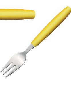 Amefa PIXEL Cake Forks Yellow 12 Pack (JD295)