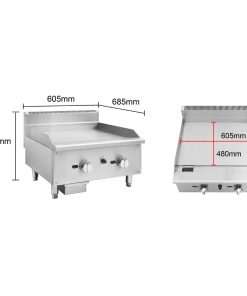 Buffalo Gas Griddle 600mm (JE095)