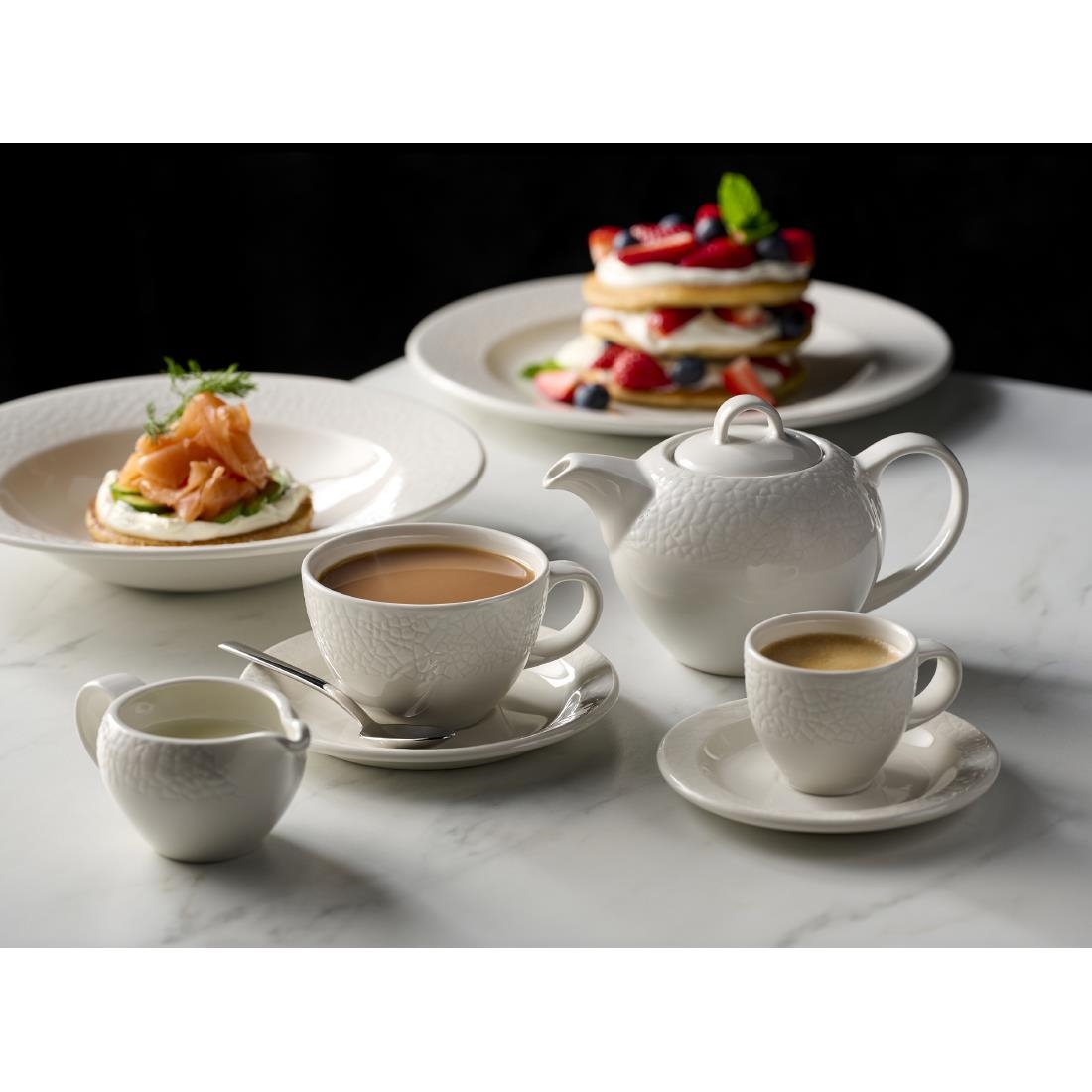 Churchill Viana Footed Plates 261mm White 12 Pack (JF603)