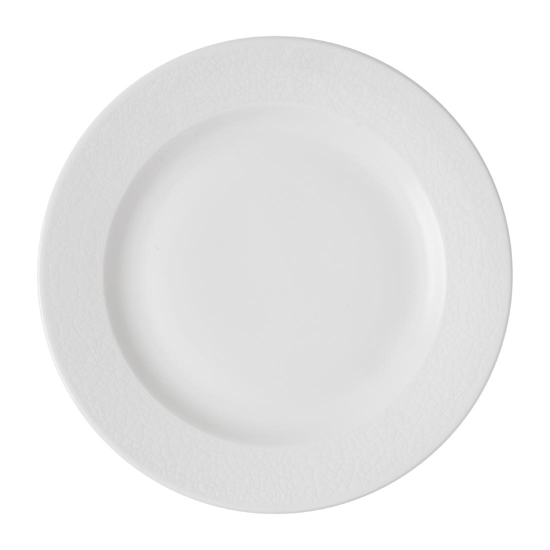 Churchill Viana Footed Plates White 234mm 12 Pack (JF604)