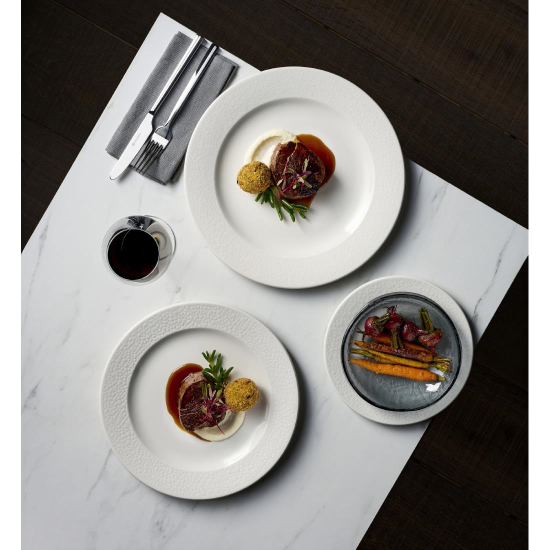 Churchill Viana Plates White 210mm 12 Pack (JF605)