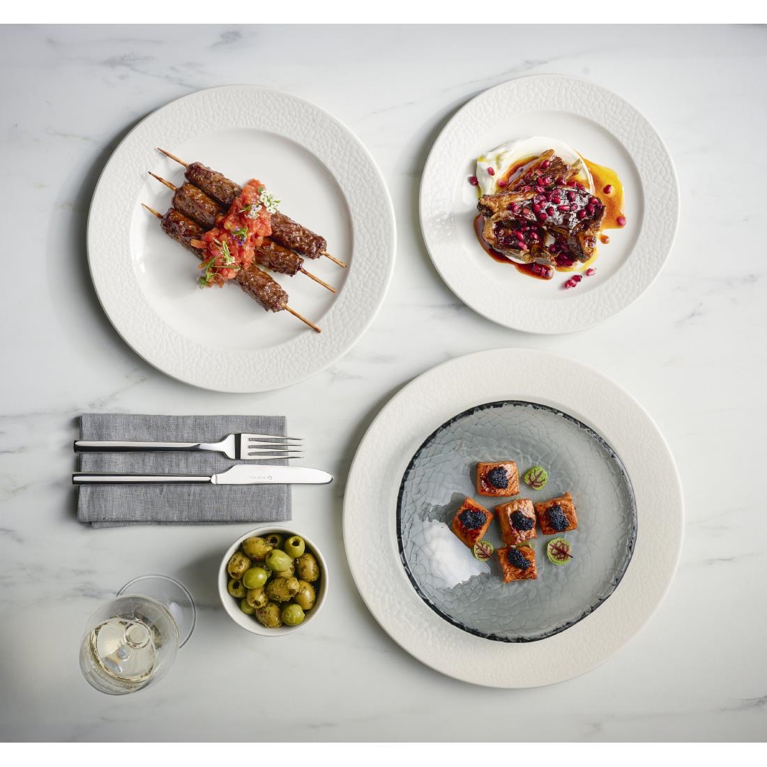 Churchill Viana Plates White 170mm 12 Pack (JF606)