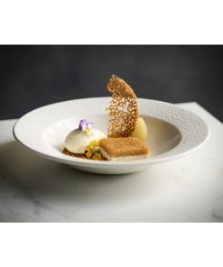 Churchill Viana Rimmed Bowls White 249ml 12 Pack (JF608)