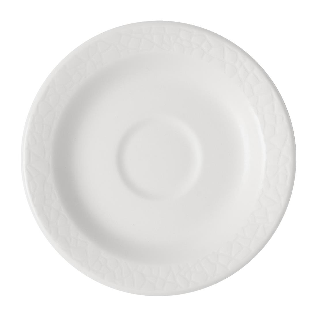 Churchill Viana Saucers White 128mm 12 Pack (JF610)