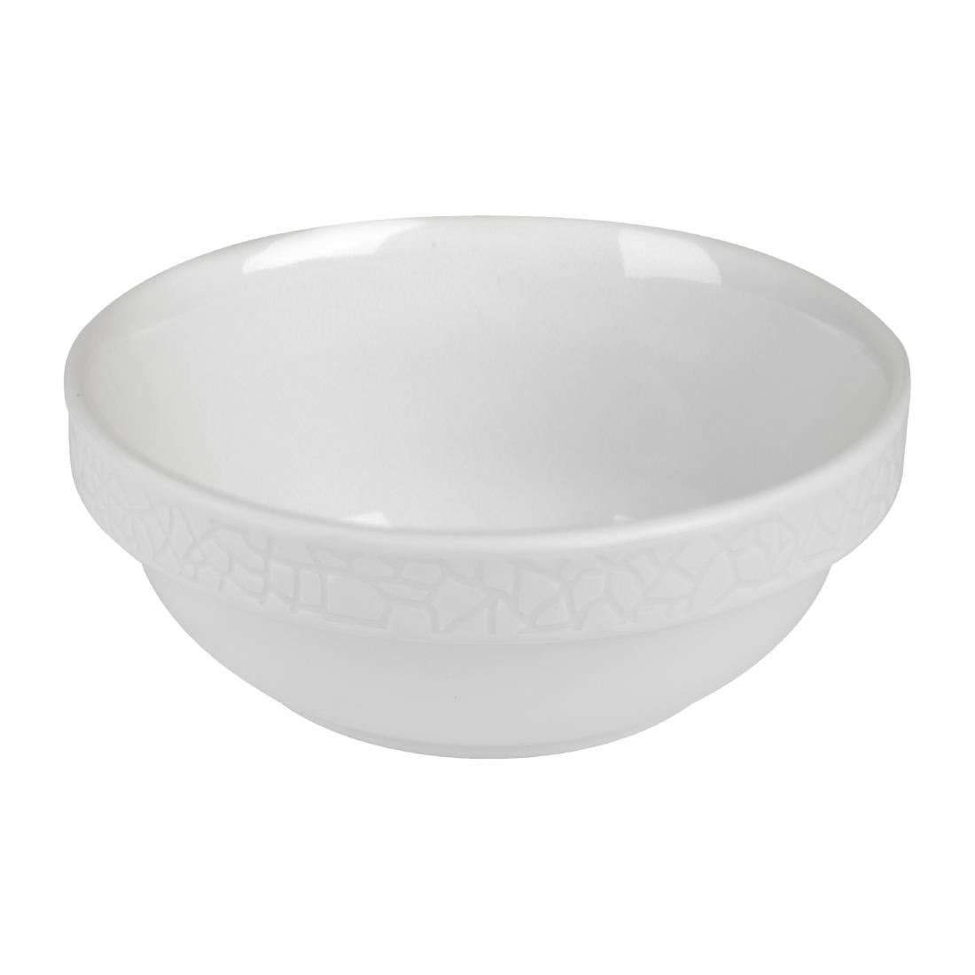 Churchill Viana Stacking Bowls White 280ml 6 Pack (JF611)