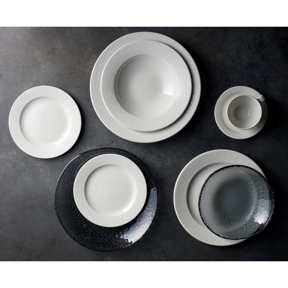 Churchill Viana Stacking Bowls White 280ml 6 Pack (JF611)