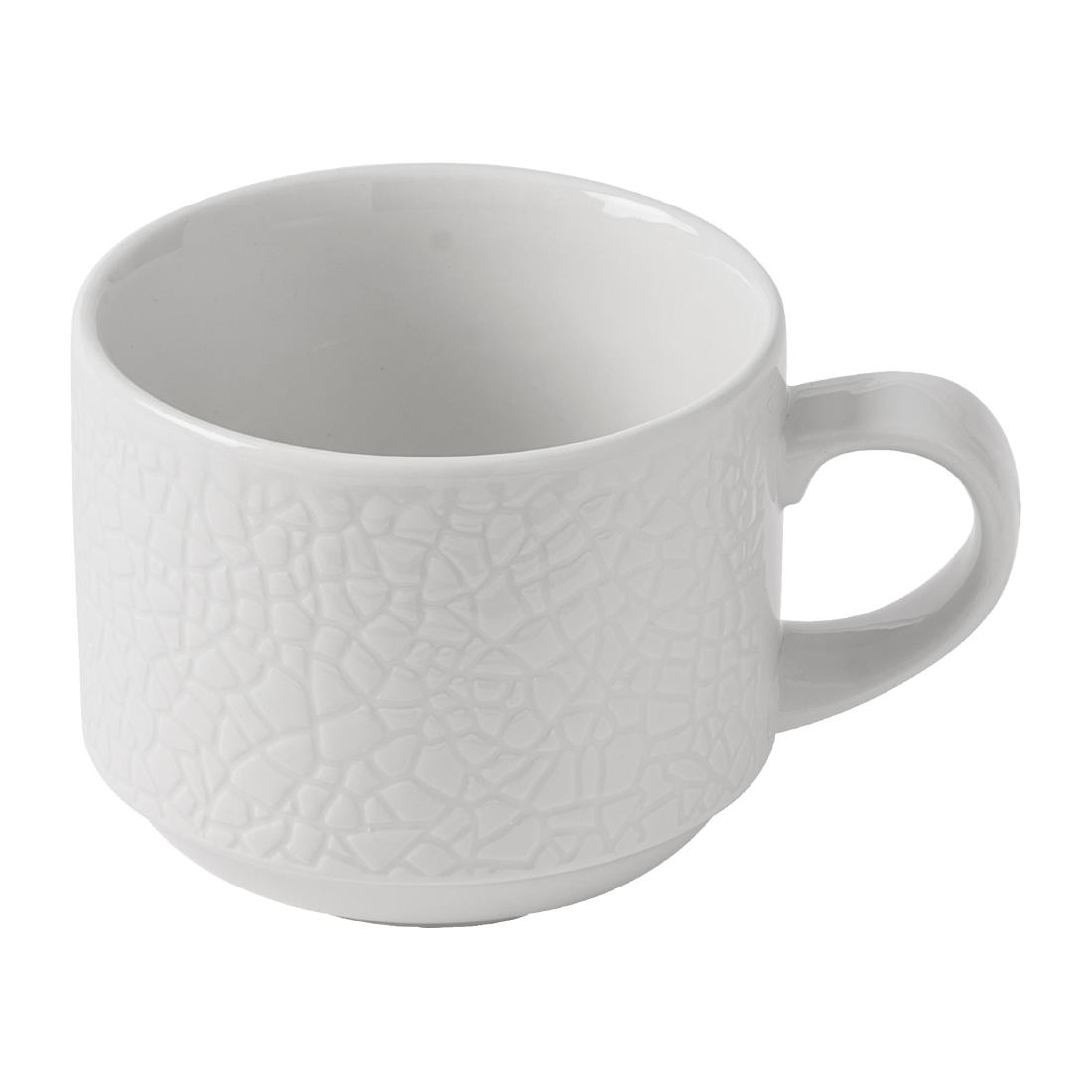 Churchill Viana Stacking Cups White 220ml 12 Pack (JF619)