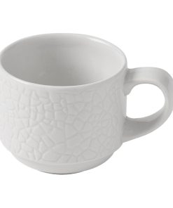 Churchill Viana Stacking Cups White 90ml 12 Pack (JF620)