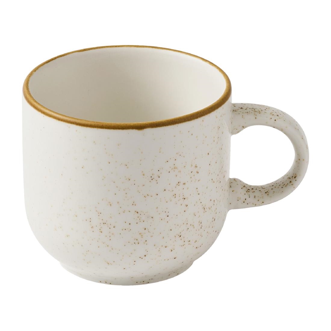 Churchill Stonecast Bubble Mugs Barley White 280ml 12 Pack (JF630)