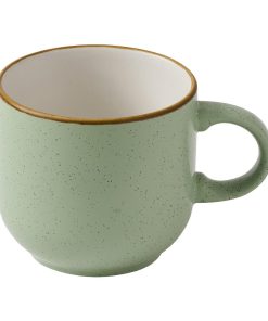 Churchill Stonecast Bubble Mugs Sage Green 340ml 12 Pack (JF637)