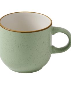 Churchill Stonecast Bubble Mugs Sage Green 227ml 12 Pack (JF639)