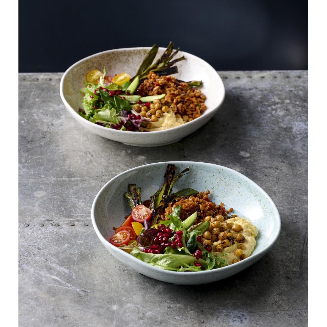 Churchill Stonecast Natural Organic Deep Bowls Barley White 250mm 6 Pack (JF640)