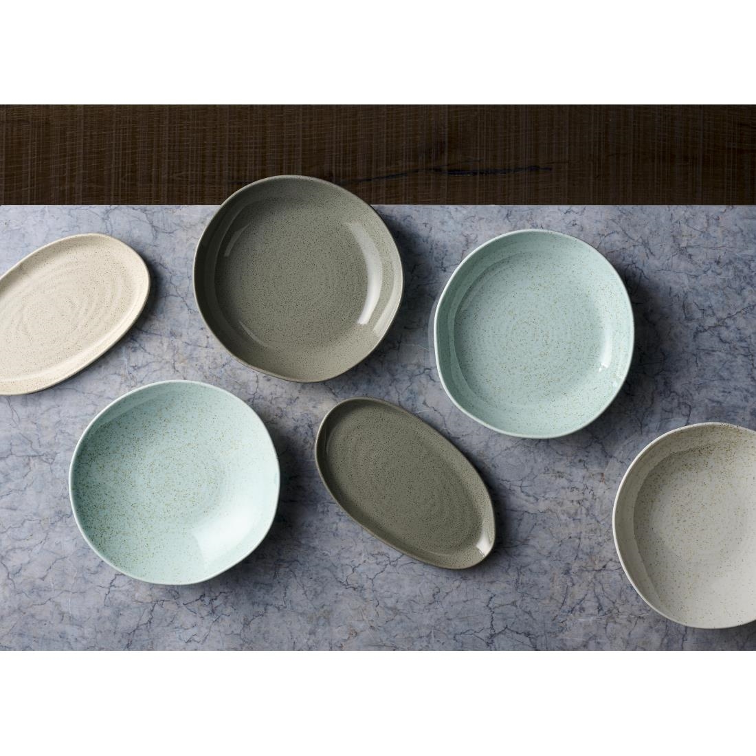 Churchill Stonecast Natural Organic Deep Bowls Barley White 250mm 6 Pack (JF640)