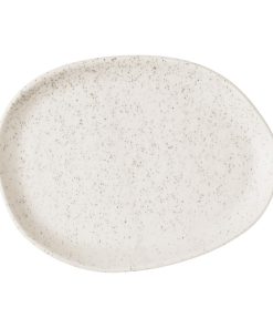 Churchill Stonecast Natural Organic Platters Barley White 260x200mm 6 Pack (JF644)