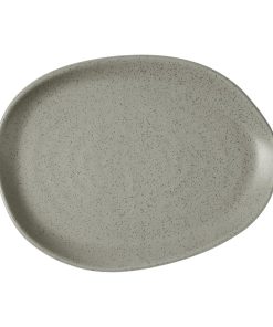Churchill Stonecast Natural Organic Platters Peppercorn Grey 260x200mm 6 Pack (JF650)