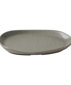 Churchill Stonecast Natural Organic Platters Peppercorn Grey 260x200mm 6 Pack (JF650)