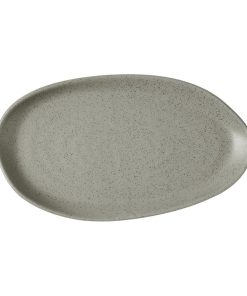Churchill Stonecast Natural Organic Platters Peppercorn Grey 260x150mm 6 Pack (JF651)