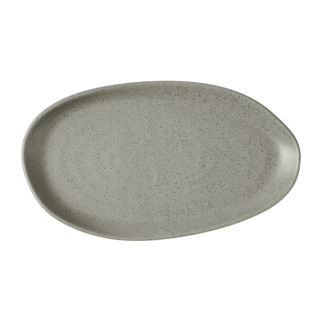 Churchill Stonecast Natural Organic Platters Peppercorn Grey 260x150mm 6 Pack (JF651)