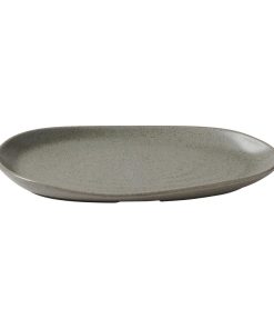 Churchill Stonecast Natural Organic Platters Peppercorn Grey 260x150mm 6 Pack (JF651)